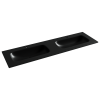 Раковина из сантехнического фарфора Ceramica Nova GRACE CN7023MB 160х50 накладная цвет черный